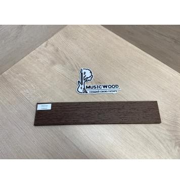Венге заготовка накладки для народных инструментов Радиал ААААА 8х62х340 мм-2