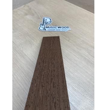 Венге заготовка накладки для народных инструментов Радиал ААААА 8х62х340 мм-4