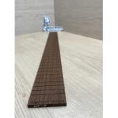 Фрезерованная накладка для электрогитары, Венге, мензура 24,75", 24 лада, 7х60-50х510мм, паз 0,6х3,5мм, Радиал ААААА, MusicWood