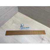 Фрезерованная накладка для электрогитары, Клен Печёный 180 гр., мензура 24,75", 24 лада, 7х60-50х510мм, паз 0,6х3,5мм, Радиал АА, MusicWood