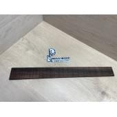 Фрезерованная накладка для электрогитары, Эбен Макассар Индонезийский, мензура 25,5" (647,7мм), 24 лада, 7х60-50х520мм, паз 0,6х3,5мм, Радиал АА, MusicWood