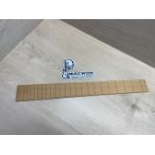 Фрезерованная накладка для электрогитары, Клен Печёный 150 гр., мензура 25,5" (647,7мм), 21 лад, 7х60-50х500мм, паз 0,6х3,5мм, Смешанный ААА, MusicWood