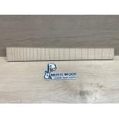 Фрезерованная накладка для электрогитары, Клен Белый Явор, Волнистый, мензура 25,5" (647,7мм), 21 лад, 7х60-50х500мм, паз 0,6х3,5мм, Смешанный ААА Волна АА, MusicWood