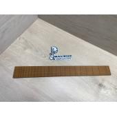 Фрезерованная накладка для электрогитары, Клен Печёный 180 гр., мензура 25,5" (647,7мм), 21 лад, 7х60-50х500мм, паз 0,6х3,5мм, Радиал АА, MusicWood