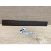 Фрезерованная накладка для электрогитары, Эбен Макассар Индонезийский, мензура 25,5" (647,7мм), 21 лад, 7х60-50х500мм, паз 0,6х3,5мм, Смешанный АА, MusicWood