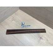 Фрезерованная накладка для электрогитары, Эбен Макассар Индонезийский, мензура 25,5" (647,7мм), 21 лад, 7х60-50х500мм, паз 0,6х3,5мм, Радиал АА, MusicWood