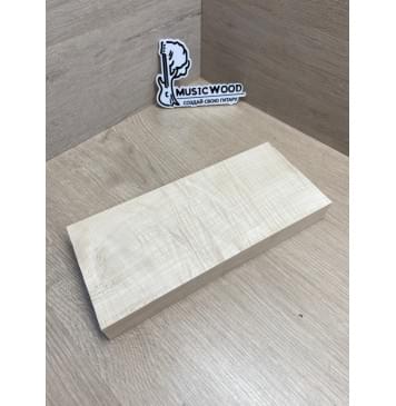 Клён Белый Явор, Волнистый Универсальная заготовка Смешанный ААА Волна ААА 30х110х255 мм-0