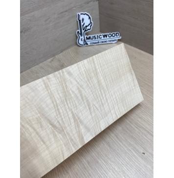 Клён Белый Явор, Волнистый Универсальная заготовка Смешанный ААА Волна ААА 30х110х255 мм-2