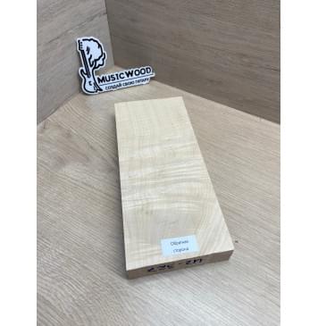 Клён Белый Явор, Волнистый Универсальная заготовка Смешанный ААА Волна ААА 30х110х255 мм-4