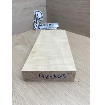 Клён Белый Явор, Волнистый Универсальная заготовка Смешанный ААА Волна ААА 33х104х220 мм-1