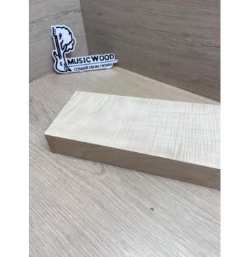 Клён Белый Явор, Волнистый Универсальная заготовка Смешанный ААА Волна ААА 33х104х220 мм-2