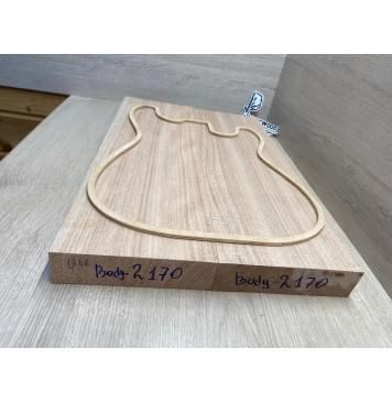 Окуме (Габон) заготовка корпуса Радиал АА 45х174х550 мм, 2шт, 403 кг/м3-3