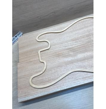 Окуме (Габон) заготовка корпуса Радиал АА 45х174х550 мм, 2шт, 403 кг/м3-4