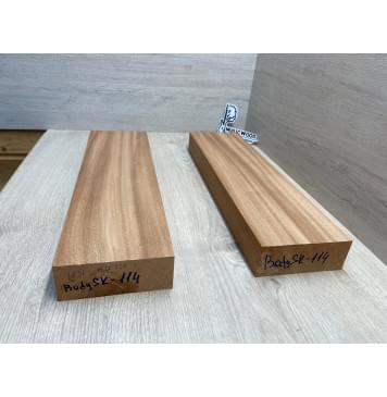 Махагон Африканский Кая заготовка корпуса Радиал АА 49х126х457-460 мм, 2 шт., 560 кг/м3-2