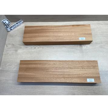 Махагон Африканский Кая заготовка корпуса Радиал АА 49х126х457-460 мм, 2 шт., 560 кг/м3-3