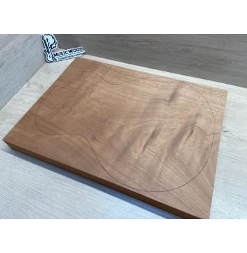 Махагон Африканский Кая заготовка корпуса Тангент АА 44х339х464 мм, 543 кг/м3 (массив)-2