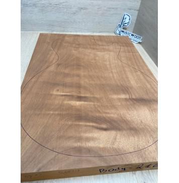 Махагон Африканский Кая заготовка корпуса Тангент АА 44х339х464 мм, 543 кг/м3 (массив)-3