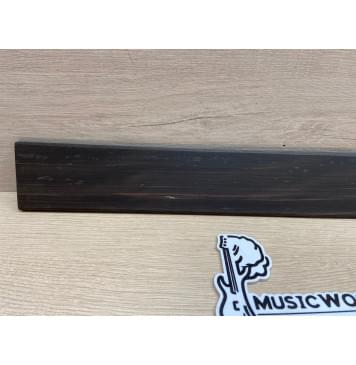 Эбен Чёрный заготовка накладки для электрогитары Смешанный ААА 6,5х70-64х530 мм, шлифованная (уценка - пятна)-3