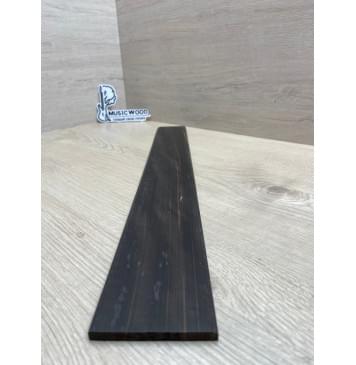 Эбен Чёрный заготовка накладки для электрогитары Смешанный ААА 6,5х70-64х530 мм, шлифованная (уценка - пятна)-2