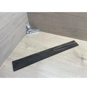 Зирикот заготовка накладки для электрогитары Радиал ААА 7,5х74-60х552 мм (уценка - трещина)-0