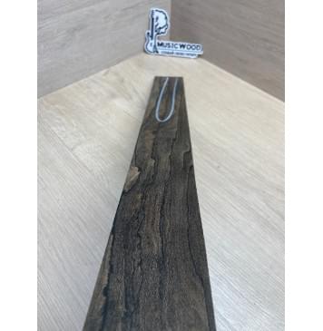 Зирикот заготовка накладки для электрогитары Радиал ААА 7,5х74-60х552 мм (уценка - трещина)-4