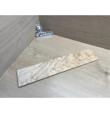 Клён Облачко заготовка накладки для электрогитары Тангент ААА Волна ААА 8(7)х100х500 мм-0
