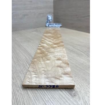 Клён Облачко заготовка накладки для электрогитары Тангент ААА Волна ААА 8(7)х100х500 мм-1