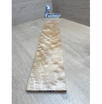 Клён Облачко заготовка накладки для электрогитары Тангент ААА Волна ААА 8(7)х100х500 мм-3