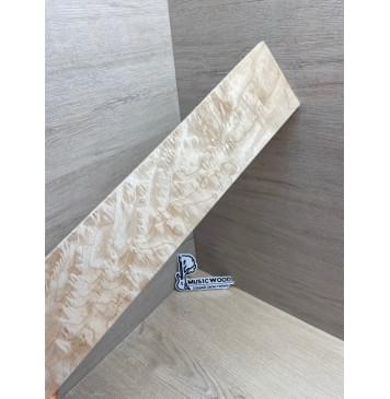 Клён Облачко заготовка накладки для электрогитары Тангент ААА Волна ААА 8(7)х100х500 мм-6