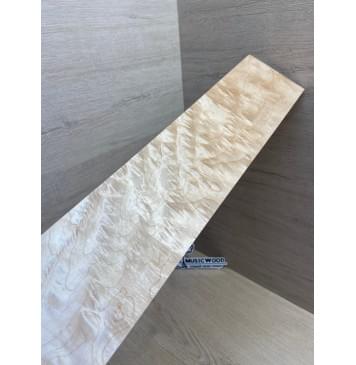 Клён Облачко заготовка накладки для электрогитары Тангент ААА Волна ААА 8(7)х100х500 мм-4