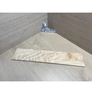 Клён Облачко заготовка накладки для электрогитары Тангент ААА Волна ААА 8(7)х100х500 мм-0