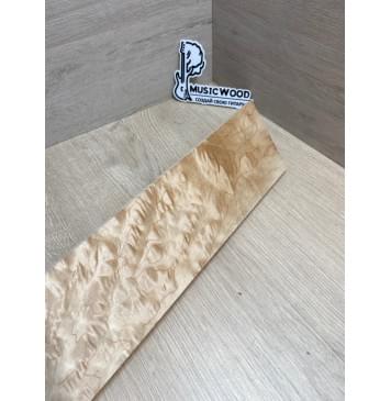 Клён Облачко заготовка накладки для электрогитары Тангент ААА Волна ААА 8(7)х100х500 мм-8