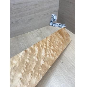 Клён Облачко заготовка накладки для электрогитары Тангент ААА Волна ААА 8(7)х100х500 мм-3