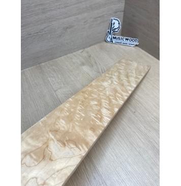 Клён Облачко заготовка накладки для электрогитары Тангент ААА Волна ААА 8(7)х100х500 мм-4