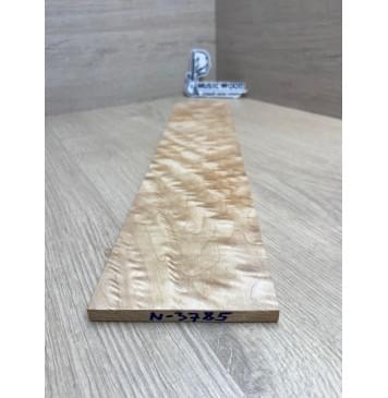 Клён Облачко заготовка накладки для электрогитары Тангент ААА Волна ААА 8(7)х100х500 мм-1