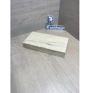 Клён Американский Spalted Волнистый Универсальная заготовка Радиал ААА Волна ААА 34х115х225 мм-8