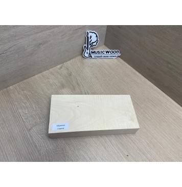 Клён Белый Явор, Волнистый Универсальная заготовка Смешанный АА Волна А 33х99х210 мм-7