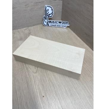 Клён Белый Явор, Волнистый Универсальная заготовка Смешанный АА Волна А 33х99х210 мм-0