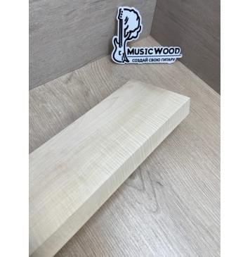 Клён Белый Явор, Волнистый Универсальная заготовка Смешанный ААА Волна А 28х105х270 мм-2