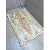 Клён Американский Ashleaf заготовка на топ Смешанный ААА 11х179х545 мм 2 шт, книжкой