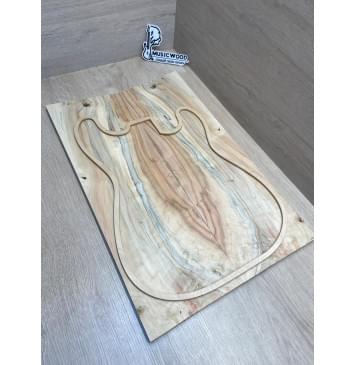 Клён Американский Ashleaf заготовка на топ Смешанный ААА 11х179х545 мм 2 шт, книжкой-0