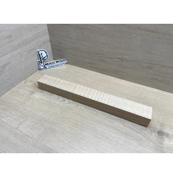 Клён Белый Явор, Волнистый Универсальная заготовка Смешанный ААА Волна ААА 37х48х410 мм-0