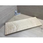 Берёза Пламенная Универсальная заготовка Тангент АА Волна ААА 27х192х540 мм