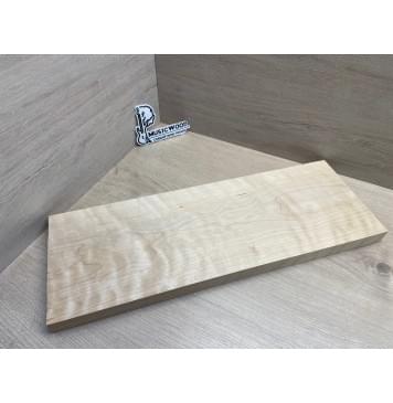 Берёза Пламенная Универсальная заготовка Тангент АА Волна ААА 27х192х540 мм-0