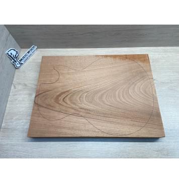 Махагон Африканский Кая заготовка корпуса Тангент АА 44х339х460 мм, 516 кг/м3 (массив)-0