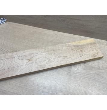 Клён Белый Явор, Волнистый заготовка грифа для электрогитары Тангент АА Волна А 27х114х718 мм-5