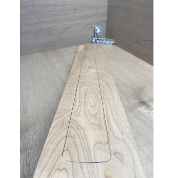 Клён Белый Явор, Волнистый заготовка грифа для электрогитары Тангент АА Волна А 27х114х718 мм-2