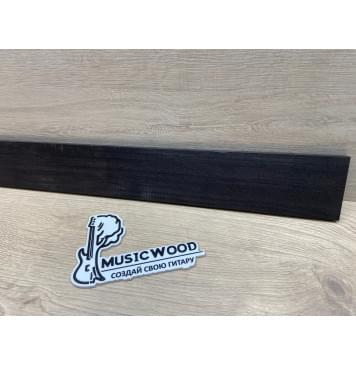 Эбен Чёрный заготовка накладки для бас-гитары Радиал А 8(7)х71-57х720 мм-1