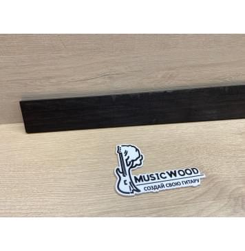 Эбен Чёрный заготовка накладки для бас-гитары Радиал А 8(7)х71-57х720 мм-2