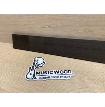 Эбен Чёрный заготовка накладки для бас-гитары Радиал А 8(7)х72-57х709 мм-2